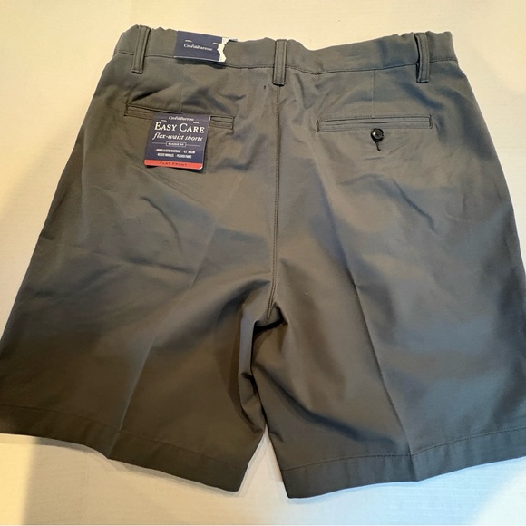 Croft & Barrow Men's Charcoal Flat Front Shorts Size 36 New with Tags - Picture 5 of 6